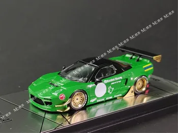 1:64 HONDA NSX NA1, модел на колата от зелен Алуминиеви, метални играчки за деца, хвърли под налягане подарък