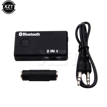 1 бр. Мини Безжична Bluetooth е 4.0 аудио предавател и приемник 2-в-1 конвертор с 3.5 мм адаптор за преносими компютри, телефони