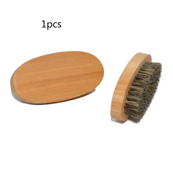 1 бр., мъжки четка за Мустаци, твърда кръгла дървена Дръжка, четка за коса, коса за бръснене, практически