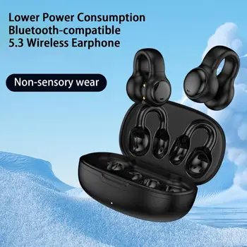 1 Комплект безжични слушалки M30 с Hi-Fi звук, стерео съраунд звук, без докосване на носене, съвместими с Bluetooth 5.3 безжични слушалки за игри