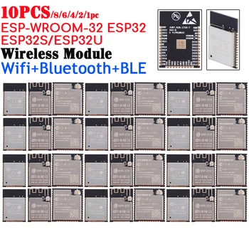 10-1 бр. Безжичен модул ESP-WROOM-32 ESP32/ESP32S/ESP32U 150 Mbps-Wi-Fi Bluetooth МОЖНО MCU Модул Двуядрен процесор MCU Такса