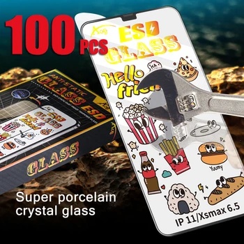 100шт ESD АНТИСТАТИК Защитен слой От Закалено Стъкло Crystal HD За iPhone 14 Pro Max 13 Mini 12 11 XR XS X 8 7 6 Plus SE