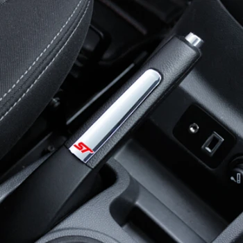 2013 2014 2015 + Нови Думи продажба ABS Хромирани елементи на Ръчната спирачка блестка Декоративни стикери калъф за Ford Fiesta Ecosport Аксесоари
