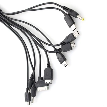 500 бр., 10 на 1, мултифункционален USB-кабел за зареждане на телефона, свързващ проводник за SAMSUNG, Huawei.