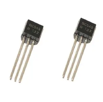 50ШТ BC549 TO-92 NPN 30V 0.1 A вход за транзистор усилвател с ниско ниво на шум