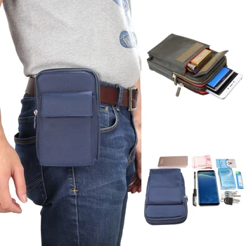 6,4-инчовата чанта за мобилен телефон с цип, ежедневни Мултифункционална спортна поясная чанта-месинджър, стена за катерене чанта за iPhone