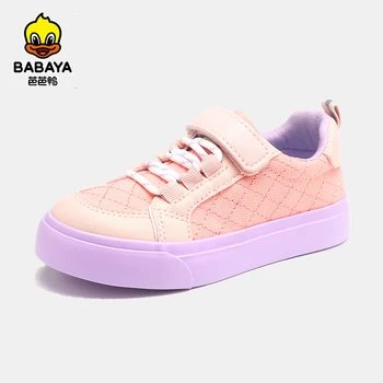 Babaya/ Парусиновая обувки за момичета, пролетта 2023, Студентски Кънки, Маратонки, Модни и Ежедневни обувки с мека подметка за деца, Детски обувки за момичета