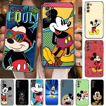Disney Mickey Мъжки калъф за Мобилен Телефон, Калъф за SamSung Galaxy s6 s7 S8 S9 S10E S20 S21 S5 S30 Plus S20 fe 5G Lite Ultra Ед