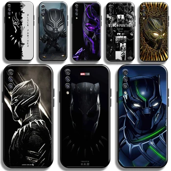 Marvel Отмъстителите Черна пантера за Samsung Galaxy A50, калъф за телефон, мека седалка от течен силиций, TPU, пълна защита, рамка отзад