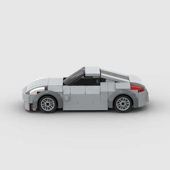 MOC Technique Nissan 350Z Coupe Speed Champions Състезателни коли Рали Набор от Градивни Блокове Играчки За Деца, Подарък Автомобил