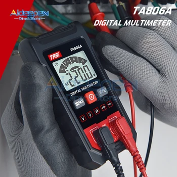 TA806A Цифров Мултицет Професионален Измерване на Напрежение ac dc True RMS Multimetro Автоматичен Тестер за Съпротива NCV Smart Voltmeter