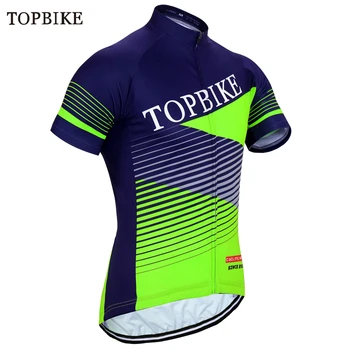 TOPBIKE Мъжки тениски за велоспорта, Ризи за планински велосипеди, Спортни облекла за скоростно спускане, Дишаща Майк за отборни състезания, лятна Бързосъхнеща велосипедна облекло