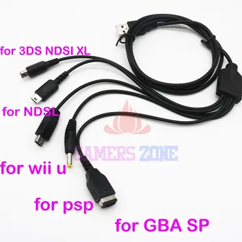 USB Зарядно Устройство, Кабел За Зареждане на Кабели за Nintendo NDSL/NDS NDSI 3DS XL/PSP/WII U GBA SP, Зарядни устройства, Кабели Кабели