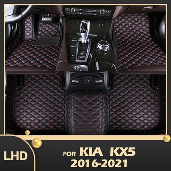 Автомобилни Стелки за Kia KX5 2016 2017 2018 2019 2020 2021 Потребителски автоматично Накладки за краката, Автомобилни килими, Аксесоари за интериора