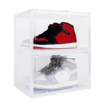 Акрилна кутия за обувки, прозрачен дисплей, са подбрани кутия за съхранение, креативна многофункционална кутия в стил чекмедже, стоки за спестяване на пространство в дома си