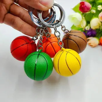 Баскетболен ключодържател имитира кръгла Топка, баскетбол, Ключодържател, държач за Чанти, ключодържателя с ключовете от колата, спортен ключодържател за фитнес, ключодържател, Окачване