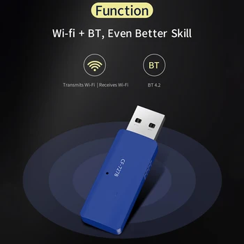 Безжичен Високоскоростен 1300 Mbps с двойна лента USB WiFi Адаптер 2,4 G 5 GHZ Wlan Bluetooth 4,2 Wi Fi Приемник Мрежова Карта За Таблет