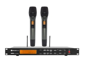 Безжичен микрофон Micgrain MG7600S KTV за домашна конференция и развлечения, честотата на 645-693 Mhz.