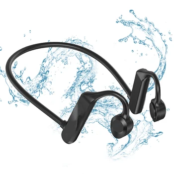 Безжични Bluetooth слушалки с костна проводимост, спортни TWS, Bluetooth-слушалки с шейным шал, слухови апарати, слушалки, 