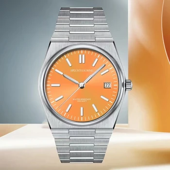 Висококачествени луксозни класически кварцов часовник от неръждаема стомана 316, спортни, ежедневни бизнес часовника 50 м, водонепроницаемое светлинен сапфирен кристал