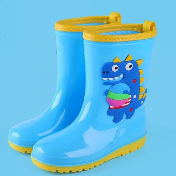 Детска непромокаемая обувки за момчета и момичета, водоустойчив обувки, детски непромокаеми ботуши, непромокаеми обувки с голям динозавром, обувки за мъже, обувки за момиченца