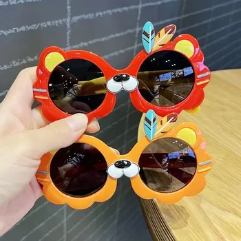 Детски слънчеви очила от мультяшного силиконов материал за момчета с мультяшными очила, слънчеви очила за деца на открито