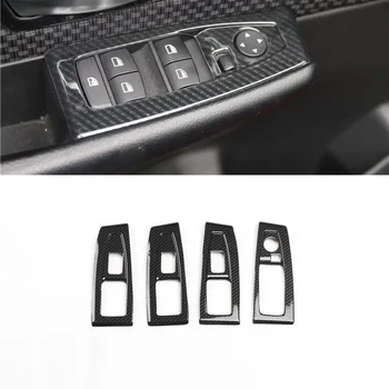 За BMW 2 series Active Tourer 218i 220i 2016-2018 левосторонний автомобил с 4 бр. от въглеродни влакна, ABS, бутон за превключване стеклоподъемника автомобил, покриване на