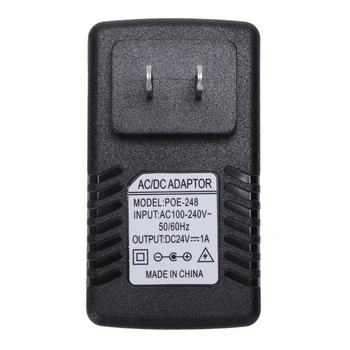 Захранване Ethernet POE инжекторный адаптер за IP камери gateway IP-телефон (штепсельная вилица 24/1 А САЩ)