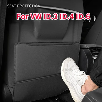 Защитен калъф за задна седалка на VW ID.4X ID4 Crozz ID.6X ID6 Crozz ID.3, защита на облегалката на седалката, кожен салон