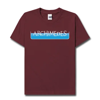 Знаменитост Архимед Древногръцки Геометрия Баща механика Теорема на плавателност на Принципа на лоста облекло тениска нови Върхове 01