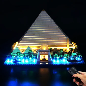 Комплект led крушки за 21058 Пирамида блоковете Набор от тухли Играчки за деца (не включва модел)