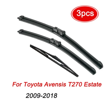Комплект Четки MIDOON за Предните и Задни Чистачки на Toyota Avensis T270 Вагон 2009-2018 Предното Стъкло 26 