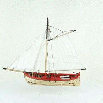 Комплекти модели за хоби NIDALE, в мащаб 1/50, модел на кораба, мини-платноходка, дърво пъзел