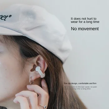 Костната Проводимост Bluetooth 5.3 Слушалки Обица Безжични Слушалки Водоустойчив Слушалки TWS Спортни Слушалки на Ухото на Куката С Микрофон Нова