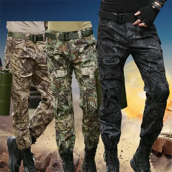 Многокамерни камуфляжные военни тактически панталони с много джобове, dr. износоустойчиви панталони, пейнтбольные бойни панталони, ловно облекло