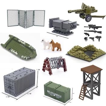 Модел градивен елемент от по-малки частици, стойка за оръжеен доставчик на екипировка, модел събрание пушка, военна съвместимост със строителни блокчета ЛЕГО