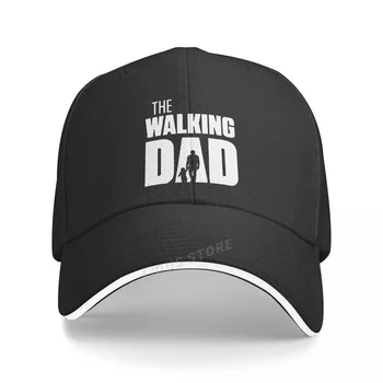 Мъжки ежедневни памучен бейзболна шапка на Ден на бащата The Walking Dad, модни брандираната мъжка бейзболна шапка с забавен подарък за татко