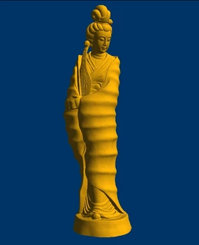 Нов прием на 3D модели на релефа STL models формат на файла Avalokitesvara 11