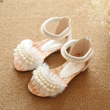 Нови детски сандали-гладиатори, летни детски сандали на равна подметка за момичета, обувки принцеса, детски сандали, модерни обувки за момичета