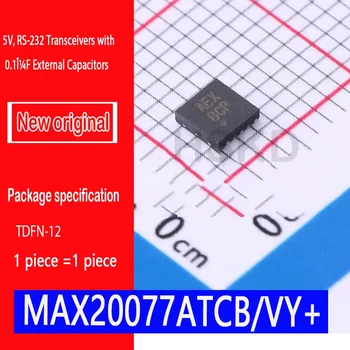 Нови оригинални приемопередатчики Spot MAX20077ATCB/VY + TDFN - 12 5V, RS-232 с външни кондензатори 0,1 ICF AEX