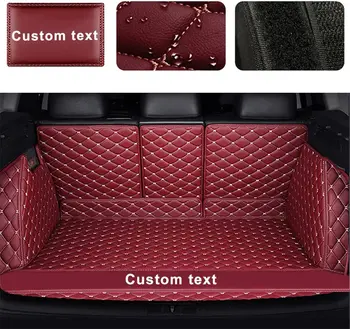 Обичай автомобилен товарен подложка за Nissian Maxima 2018, изцяло заобиколен от подплата за автомобилен багажник, кожени килими накладки за багажника