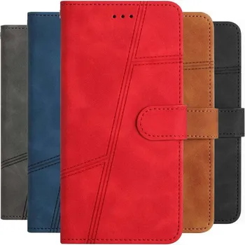 Одноцветный Калъф за мобилен телефон Samsung Galaxy A52S а a53 A73 A22 в а23 A32 A33 A42 A50 A51 A52 5G Чантата с джоб за карти Fundas P01D