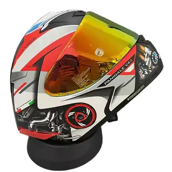Одобрен ИКЕ полнолицевой мотоциклет шлем X14 червен цвят, за жени и мъже, каска за езда, мотокрос, мотоциклет шлем