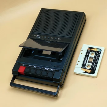 Ретро-стереокассетный плейър Walkman с лента запис на Музика, Автореверс на звука С диктофон, Външен говорител, за Възпроизвеждане от USB