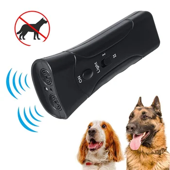 Свирката, за да изплаши кучета, 3 в 1, Устройство за тренировки на лай, останавливающее Лай, led ултразвукова симулатор за борба с лай без батерии