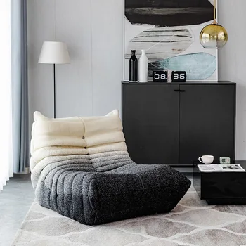 Скандинавски мебел, мебели за дневна, разтегателен наклон цветове, дизайнерска плат, мързелив диван, хол, спалня, односпальное стол за почивка