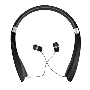 Стерео слушалки, жични слушалки, съвместими с Bluetooth 4.1 SX-991, спортни сгъваеми телескопични слушалки