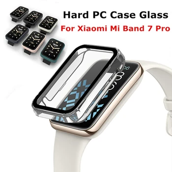 Твърд калъф за PC, защитно стъкло за smart часа Xiaomi Mi Band Pro 7, защитна броня за Xiaomi Mi Band Pro 7, калъф