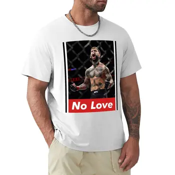 Тениска Cody 'No Love' Garbrandt тениска за момче, риза с домашен любимец принтом за момчета, черна тениска, забавни тениски, тениски за мъже