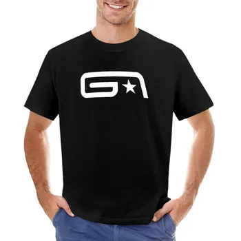 Тениска с бял логото на Groove Armada, графични тениски, потници в големи размери, мъжки тениски за тренировки